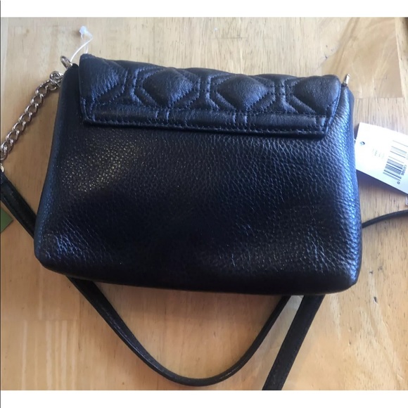 NWT Kate Spade WKRU 3570Crossbody Quilted Lthr BLK - Picture 9 of 12